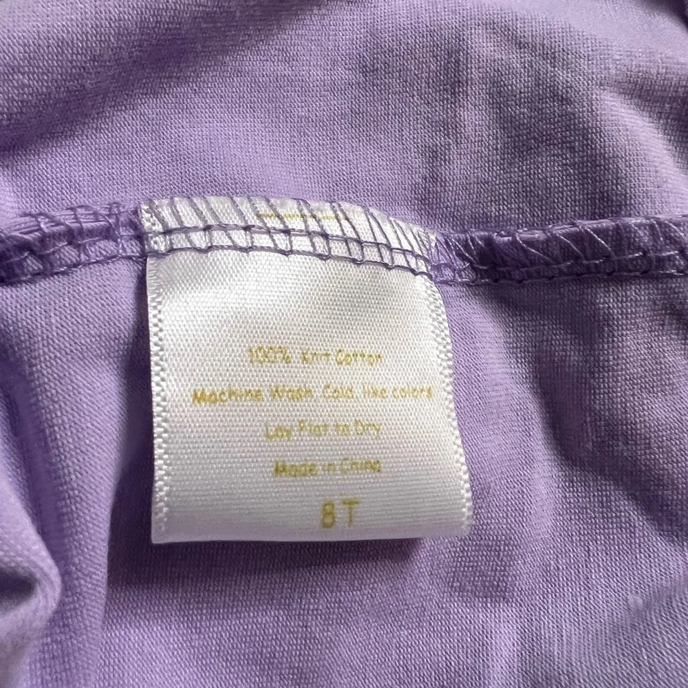 GIRLS LAVENDER DRESS WITH MONOGRAM INITIAL K PREOWNED